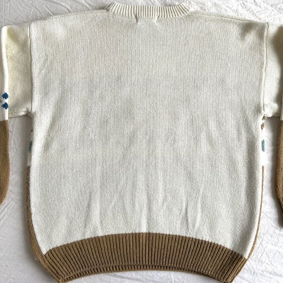 Men’s Medium Sweater F.C. Comfort Tradition Grandpa 80s Neutral Pattern - Picture 5 of 7